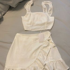 Top and skirt set
